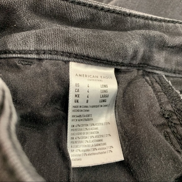 AEO Next Level Hi Rise Jeggings Sz 4L - Picture 4 of 6